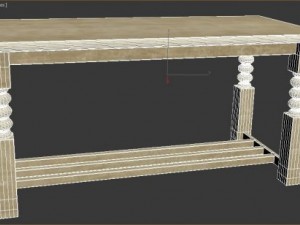 decorative table for a bath Modèle 3D