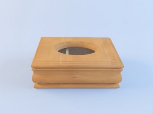 a wooden box 3D Модель