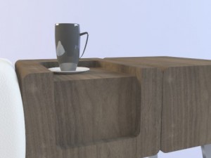sofa patmos fabric riva 1920 3D Model