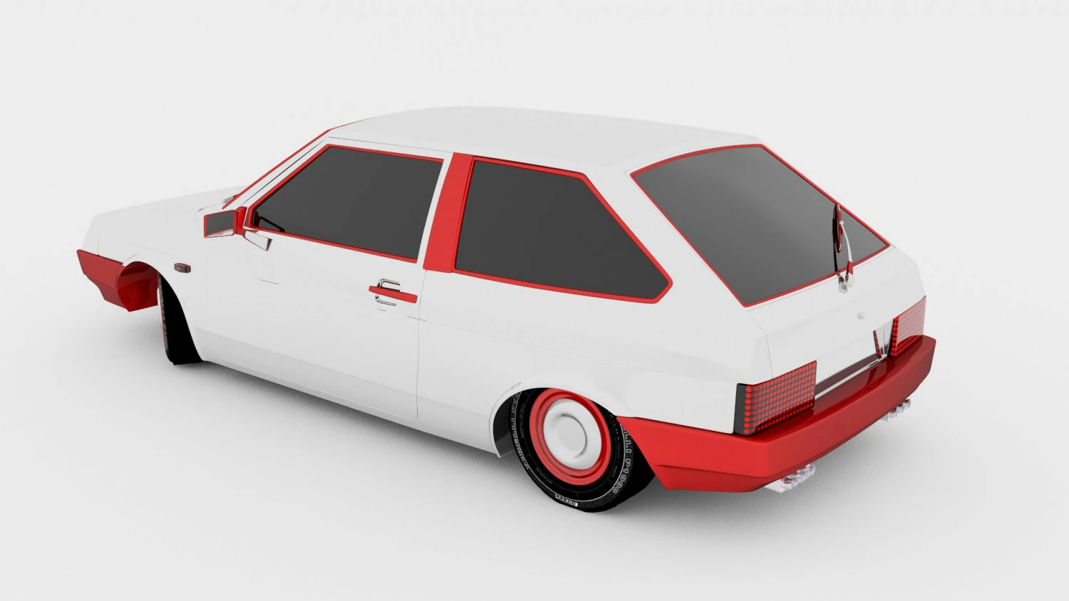 vaz 2108 lada samara 3D Model .c4d .max .obj .3ds .fbx .stl .blend