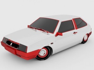vaz 2108 lada samara 3D Model