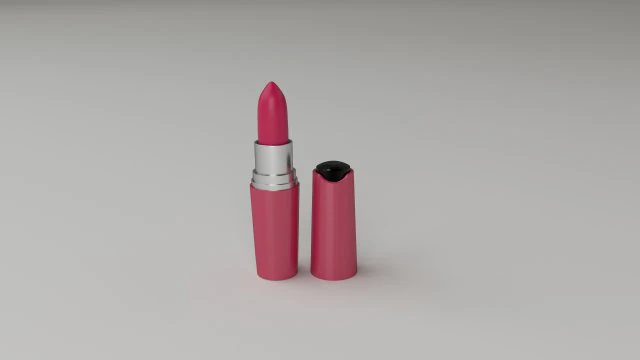 口紅 3Dモデル .c4d .max .obj .3ds .fbx .stl .blend