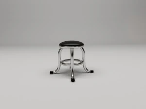 hromed chair 3D Model