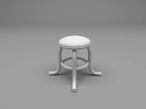 hromed chair 3D Model