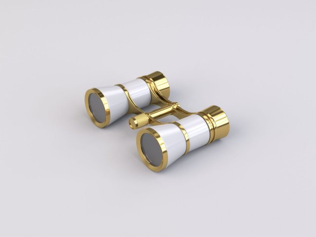 binoculars 3D Model .c4d .max .obj .3ds .fbx .stl .blend