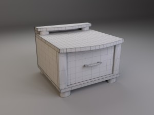 bedside table Model 3D