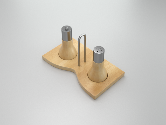 set of salt and pepper 3D Модель .c4d .max .obj .3ds .fbx .stl .blend 