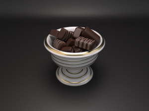 vase with candy 3D Модель