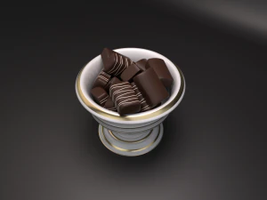 vase with candy 3D Model