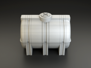 polypropylene barrel Modelo 3D