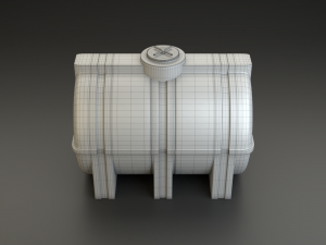 polypropylene barrel Modelo 3D
