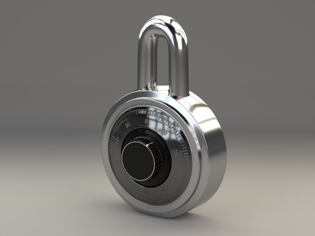 padlock 3D Модель .c4d .max .obj .3ds .fbx .stl .blend 