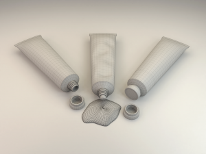 paint tubes 3Dモデル