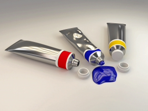 paint tubes 3Dモデル