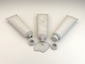 paint tubes 3Dモデル