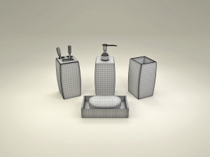bathroom set 3D मॉडल