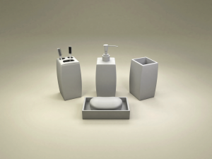 bathroom set 3D मॉडल