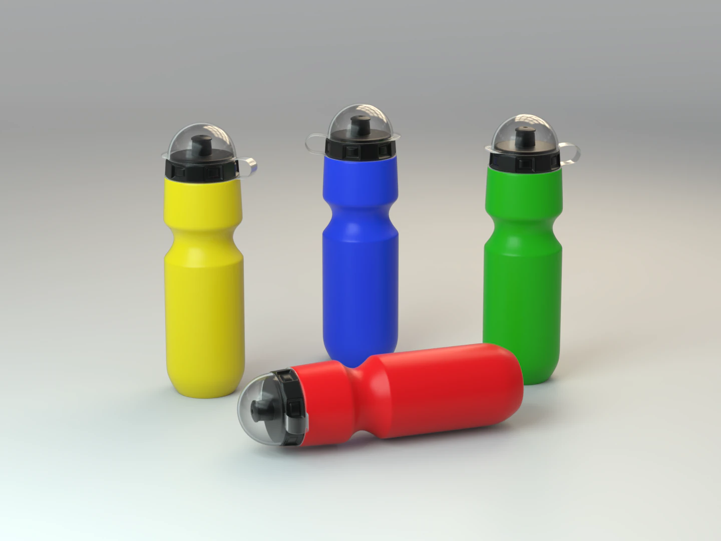 sports bottles 3D Model .c4d .max .obj .3ds .fbx .stl .blend 