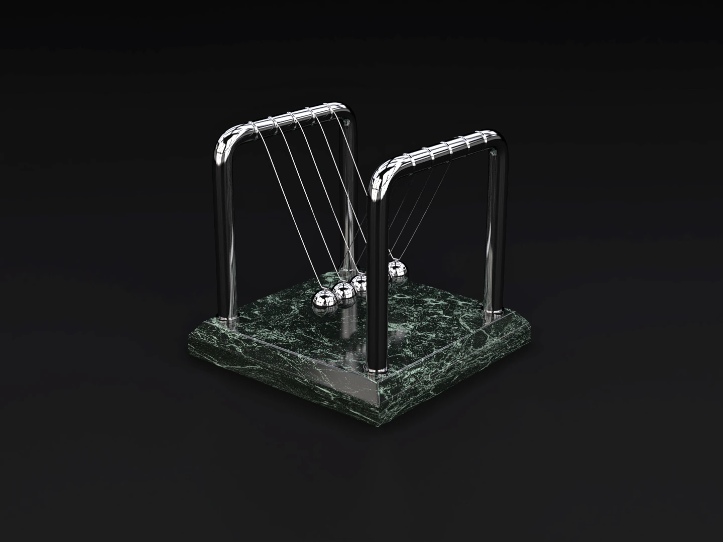 pendule de Newton Modèle 3D .c4d .max .obj .3ds .fbx .stl .blend 