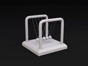 newtons pendulum 3D Model