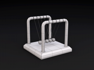 newtons pendulum 3D Model