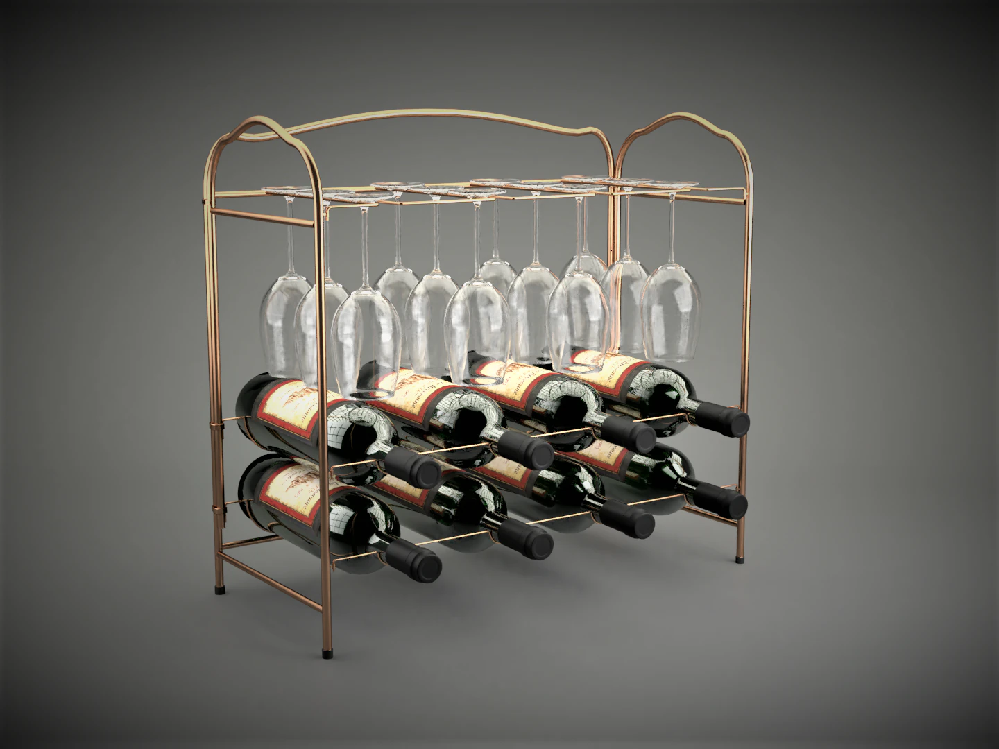 wine set 3D Model .c4d .max .obj .3ds .fbx .stl .blend