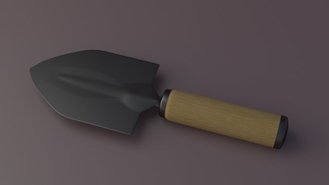 garden shovel 3D 모델 .c4d .max .obj .3ds .fbx .stl .blend 