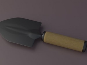 garden shovel 3D 모델