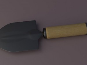 garden shovel 3D 모델