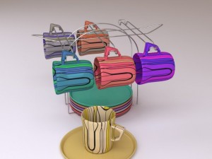 tea set Model 3D