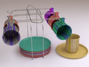 tea set Model 3D
