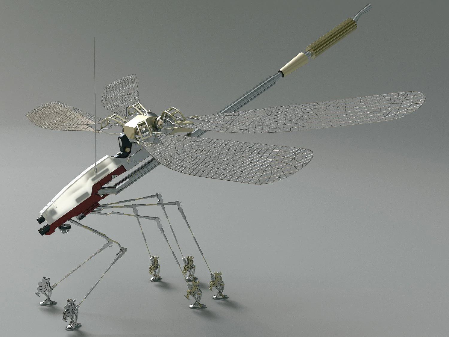 dragonflybot 3D Model .c4d .max .obj .3ds .fbx .stl .blend 