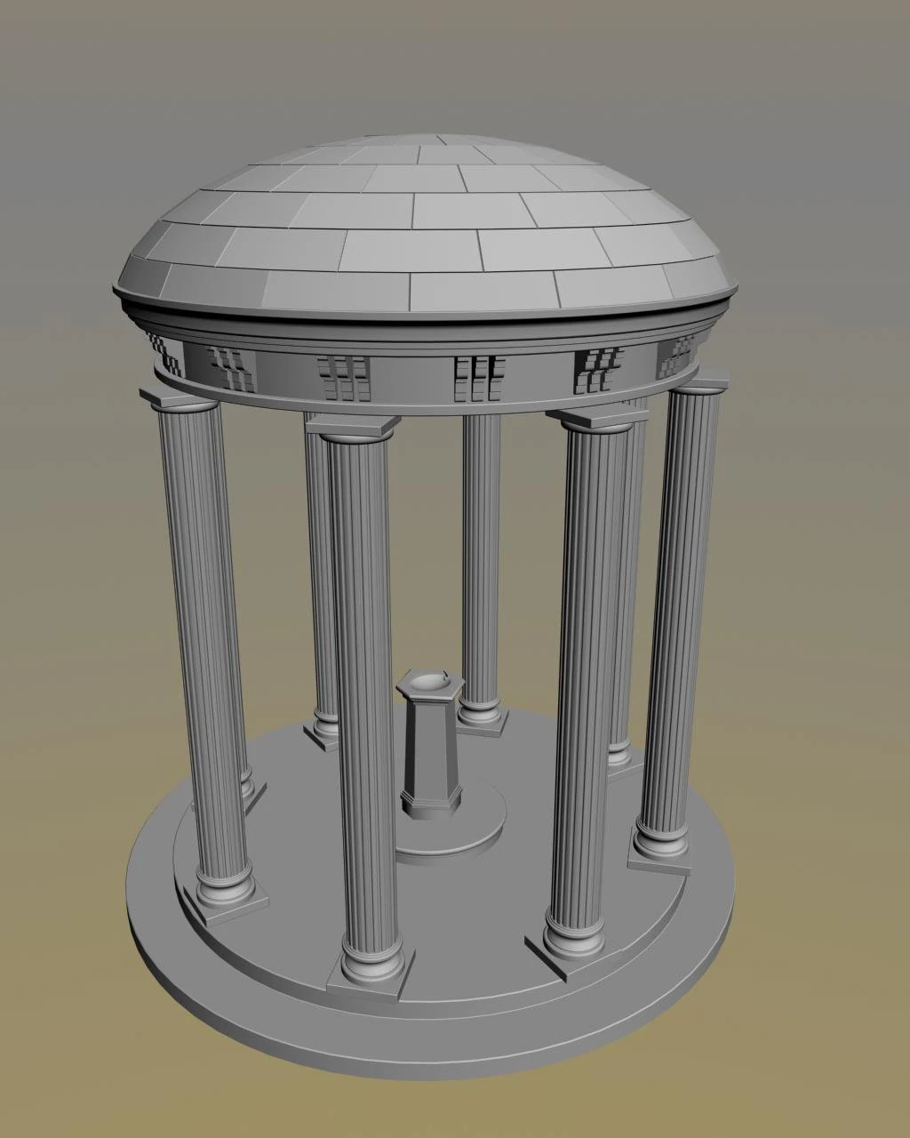 fountain 3D Model .c4d .max .obj .3ds .fbx .stl .blend 