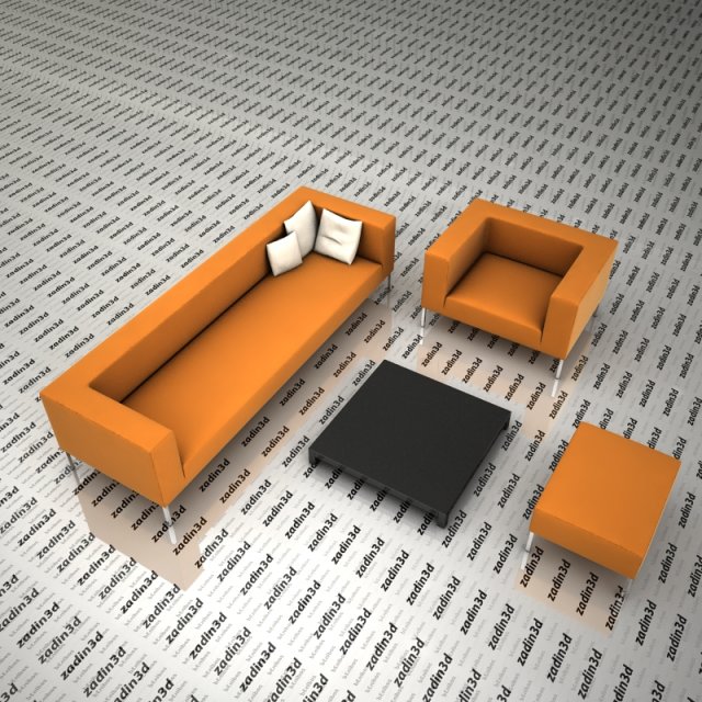 sofa 02 Modelo 3D .c4d .max .obj .3ds .fbx .stl .blend 