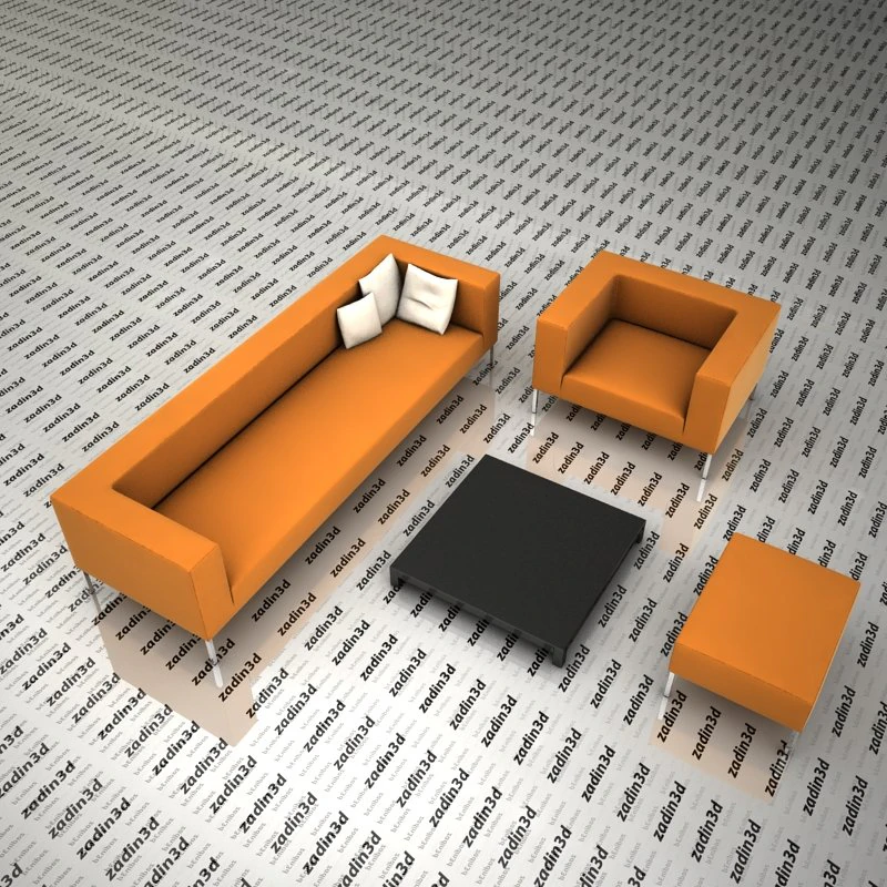 sofa 02 3D Model .c4d .max .obj .3ds .fbx .stl .blend 