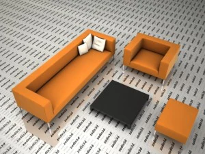 ソファ02 3Dモデル