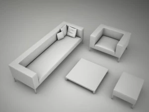 sofa 02 3D Model