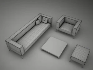 sofa 02 3D Model