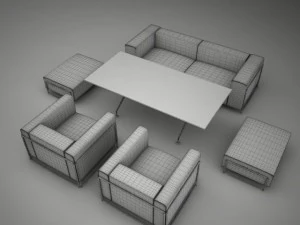 sofa 03 3D Model