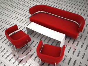 sofa 05 Modèle 3D