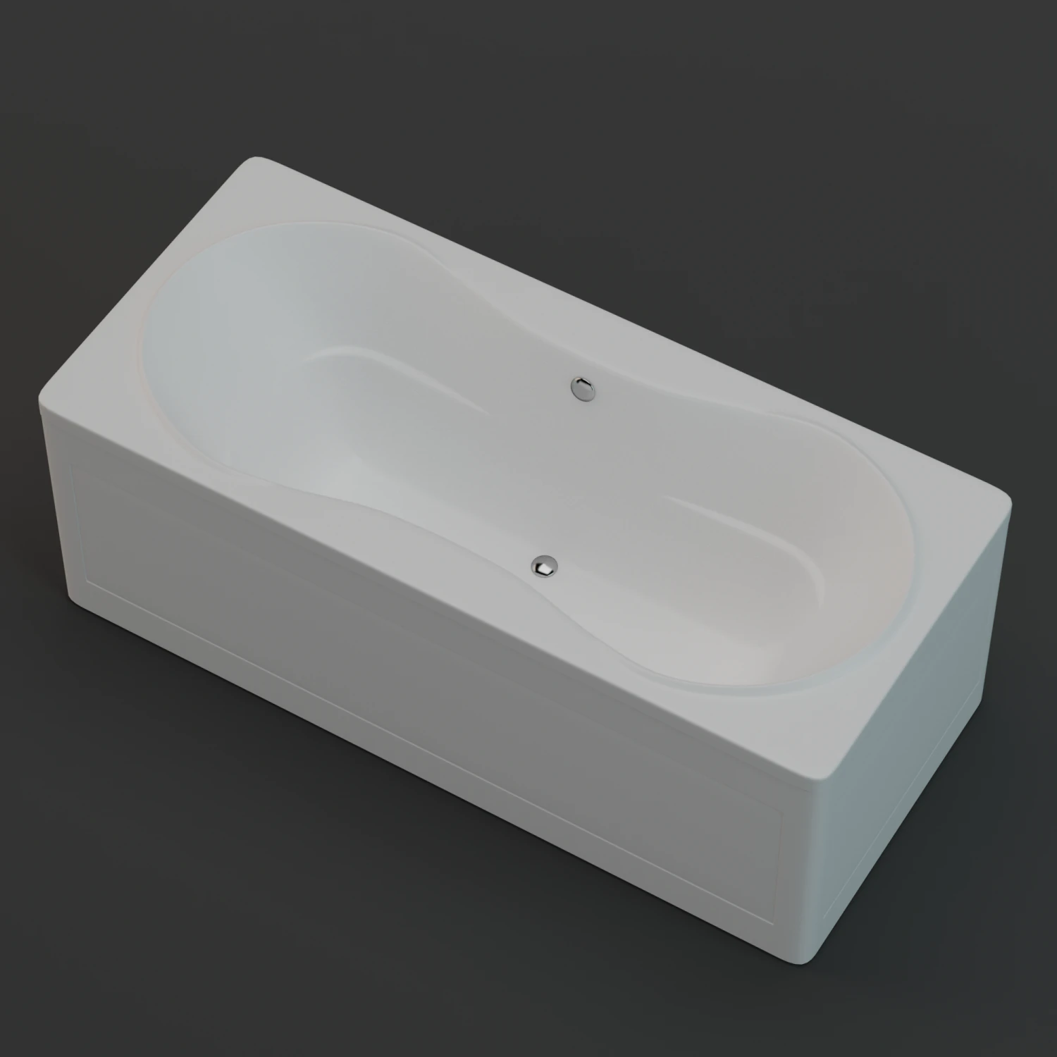 bathtub size 1800x800 3D Model .c4d .max .obj .3ds .fbx .stl .blend 