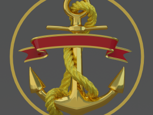 golden anchor 3D Model