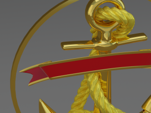golden anchor Model 3D