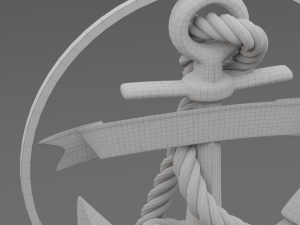 golden anchor Model 3D