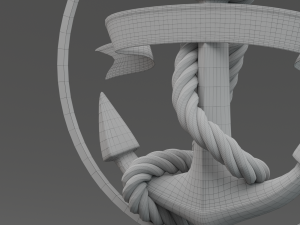 golden anchor Model 3D
