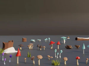 Low Poly Nature Mega Pack RG 3D Model