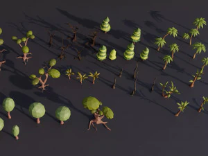 Low Poly Nature Mega Pack RG 3D Model