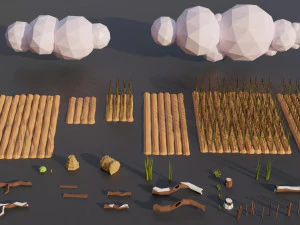 Low Poly Nature Mega Pack RG 3D Model
