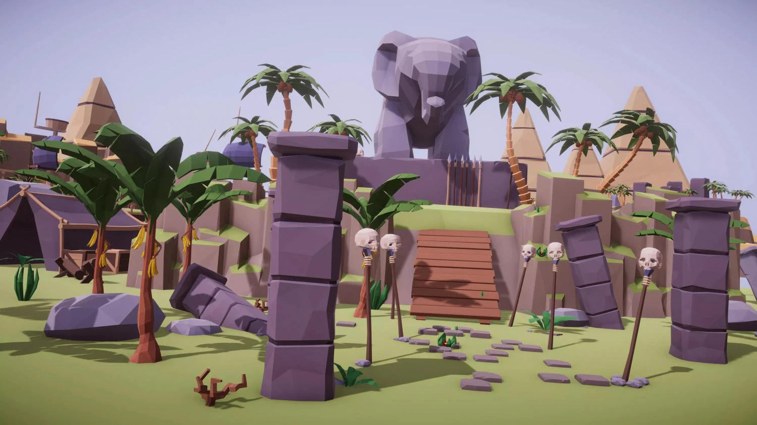 Low Poly Island Mega Pack RG 3D Model .c4d .max .obj .3ds .fbx .stl .blend 