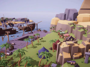 Low Poly Island Mega Pack RG 3D Model